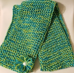 Hand knitted scarf